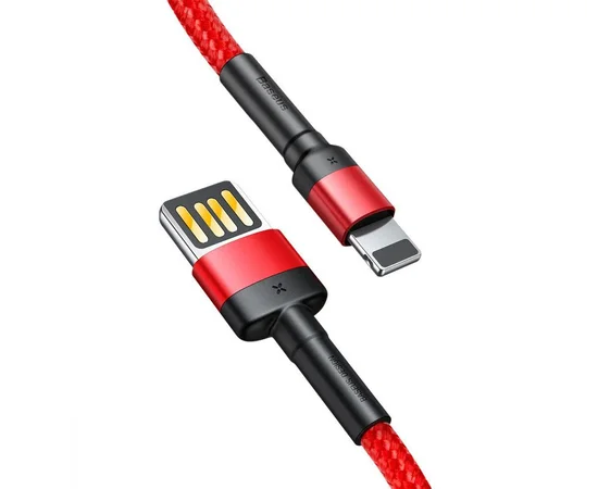 Дата кабель Baseus Cafule Lightning Cable Special Edition 2.4A (1m) (CALKLF-G) Red