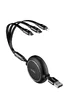 Дата кабель Baseus Golden Loop 3-in-1 (1.2m) Черный