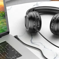 Аудио кабель Aux Borofone BL10 (1m) Черный