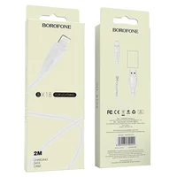 Дата кабель Borofone BX18 Optimal USB to Lightning (2m) Білий