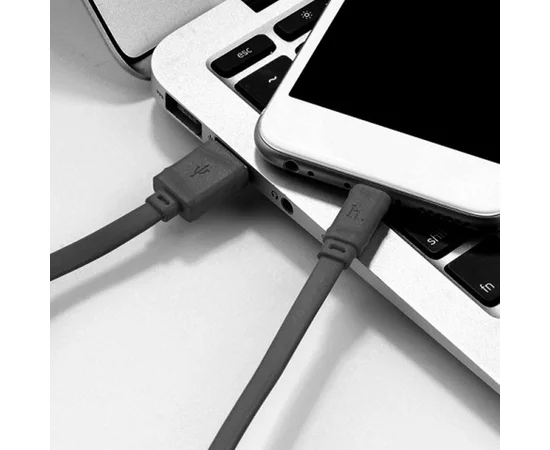 Дата кабель Hoco X5 Bamboo USB to Lightning (100см) Черный