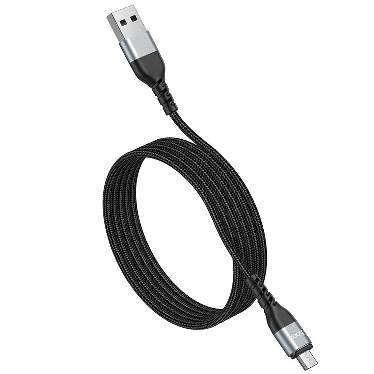 Дата кабель Hoco U96 "Traveller magnetic" MicroUSB (1.2m) Чорний