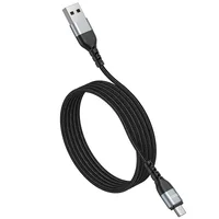 Дата кабель Hoco U96 "Traveller magnetic" MicroUSB (1.2m) Чорний