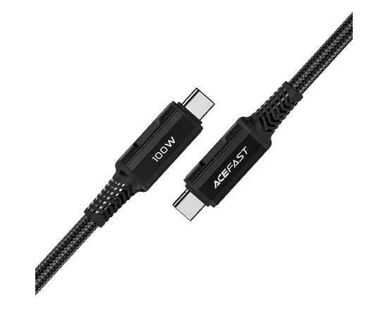 Дата кабель Acefast C4-03 USB-C to USB-C 100W aluminum alloy (1m) Black