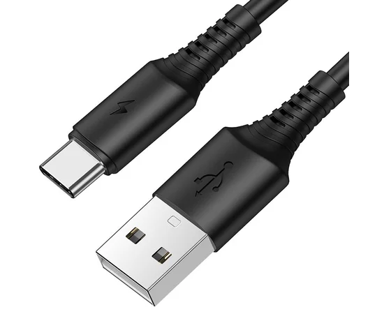 Дата кабель Borofone BX47 Coolway USB to Type-C (1m) Черный