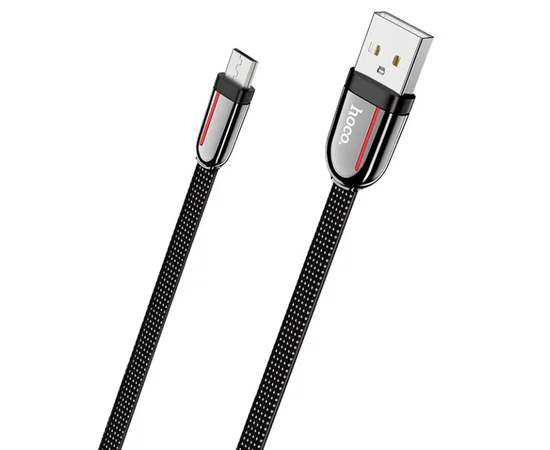 Дата кабель Hoco U74 "Grand" MicroUSB (1.2m) Черный