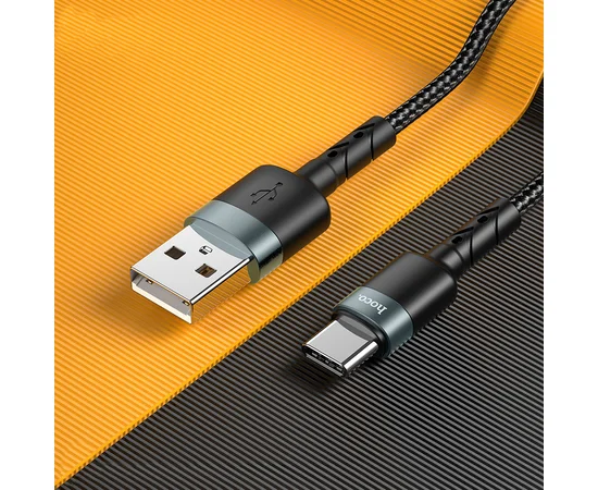 Дата кабель Hoco DU46 Charging USB to Type-C (1m) Черный