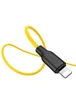 Дата кабель Hoco X21 Plus Silicone Lightning Cable (0.25m) Black / Yellow