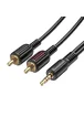 Аудио кабель Borofone BL11 3.5mm to double RCA Черный