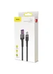Дата кабель Baseus Cafule QC Double-Sided Blind Interpolation USB to Type-C 40W (1m) (CATKLF-PG) Black