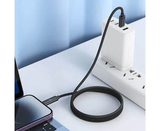 Дата кабель Hoco U127 Power Type-C to Lightning Black