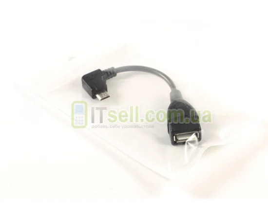 microUSB to USB OTG Кабель Черный