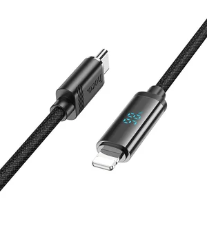 Дата кабель Hoco U127 Power Type-C to Lightning Black Дата кабель Hoco U127 Power Type-C to Lightning Black