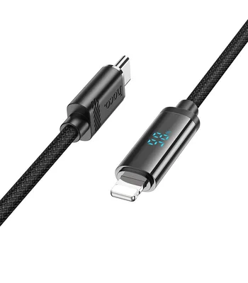 Дата кабель Hoco U127 Power Type-C to Lightning Black