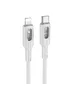Дата кабель Hoco U120 Transparent explore intelligent power-off PD 27W Type-C to Lightning (1.2m) Gray