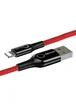 Дата кабель Baseus C-shaped (со световым индикатором) USB to Lightning 2.4A (1m) Красный