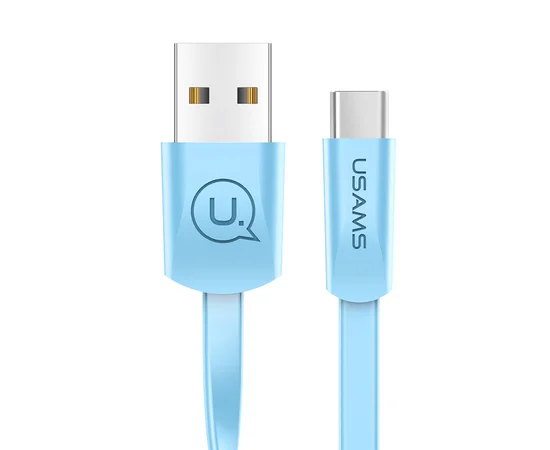 Дата кабель USAMS US-SJ200 USB to Type-C 2A (1.2m) Голубой