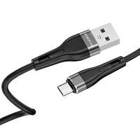 Дата кабель Borofone BX46 Rush USB to MicroUSB (1m) Черный