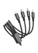 Дата кабель Borofone BX72 USB to 4in1 (Type-C/Type-C/MicroUSB/Lightning) (1m) Черный