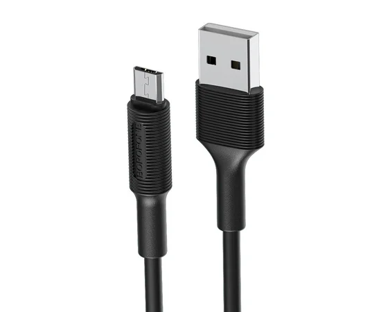Дата кабель Borofone BX1 EzSync USB to MicroUSB (1m) Черный