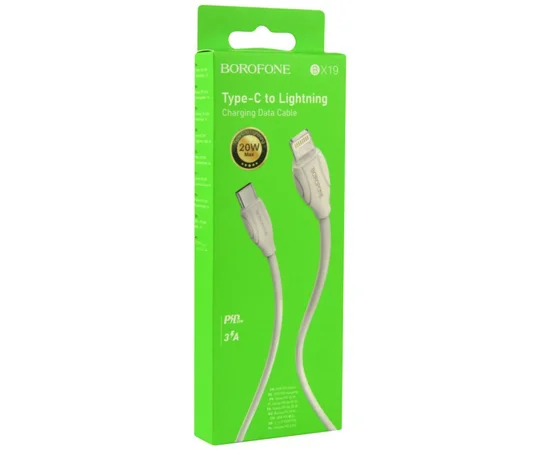 Дата кабель Borofone BX19 Type-C to Lightning (2m) Белый