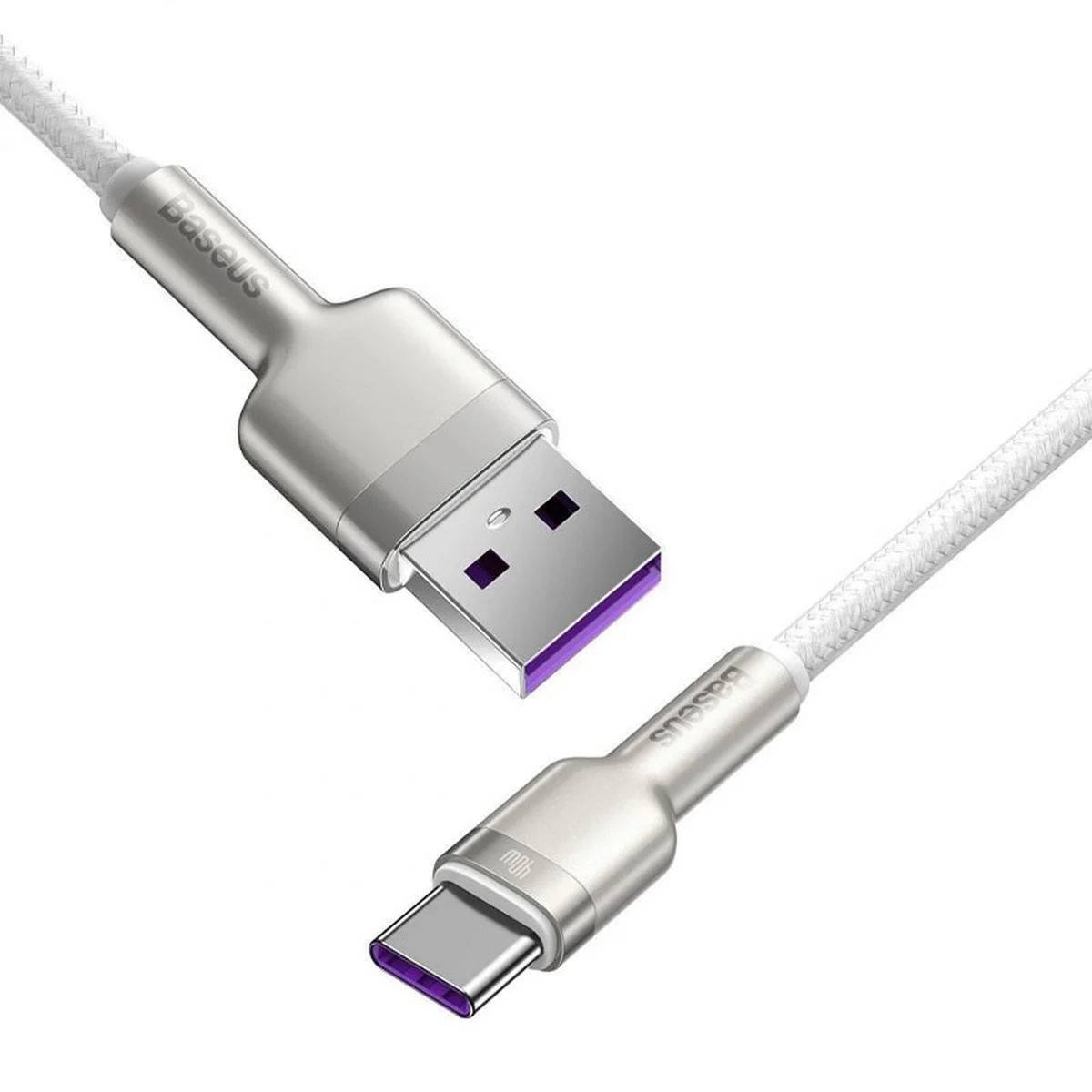 Дата кабель Baseus Cafule Series Metal USB to Type-C 40W (2m) Білий