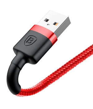 Дата кабель Baseus Cafule Lightning Cable 1.5A (2m) Красный / Черный