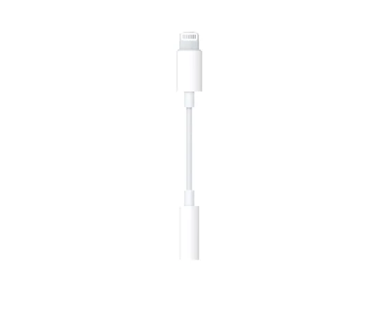 Адаптер для Apple Lightning to 3.5mm Headphone Jack (ААА) (box, no logo) Белый