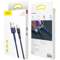 Дата кабель Baseus Cafule Lightning Cable 1.5A (2m) (CALKLF-C) Золотой / Синий