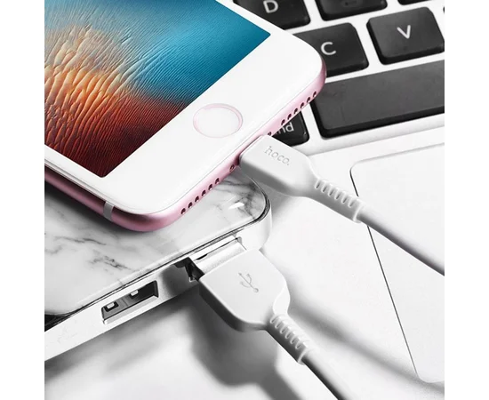 Дата кабель Hoco X20 Lightning (2m) Белый