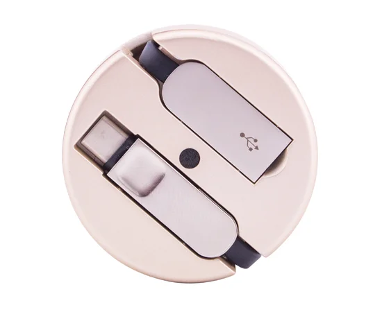 Переходник LDNIO LC90C OTG USB to MicroUsb / Type-C (Combo) 1m Черно - золотой