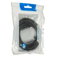 AUX удлинитель металл 2 pin 3м Черно - серый