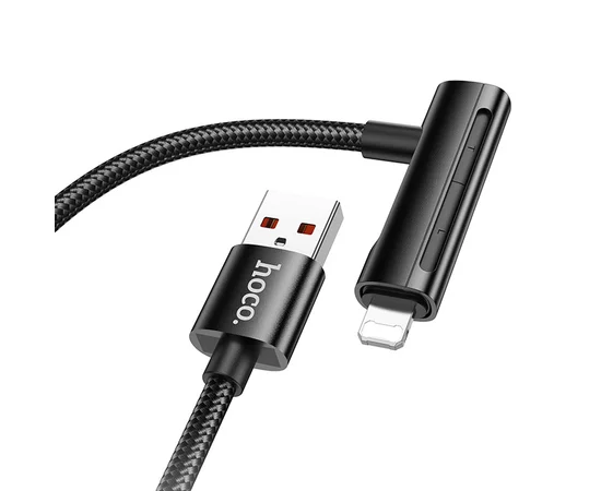 Дата кабель Hoco U135 Incredible 2in1 USB to Lightning/Type-C (1m) Black