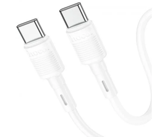 Дата кабель Hoco X83 Victory PD 60W Type-C to Type-C (1m) White