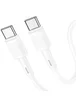 Дата кабель Hoco X83 Victory PD 60W Type-C to Type-C (1m) White