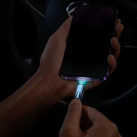 Дата кабель Baseus Glimmer Series Fast Charging Data Cable Type-C to Lightning 20W 1m (CADH000001) Black