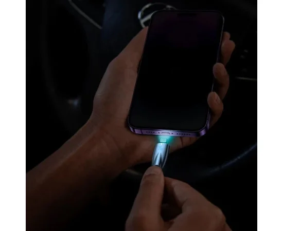 Дата кабель Baseus Glimmer Series Fast Charging Data Cable Type-C to Lightning 20W 1m (CADH000001) Black