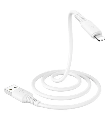 Дата кабель Borofone BX47 Coolway USB to Lightning (1m) Белый