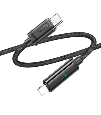 Дата кабель Hoco U127 Power Type-C to Lightning Black