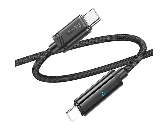 Дата кабель Hoco U127 Power Type-C to Lightning Black