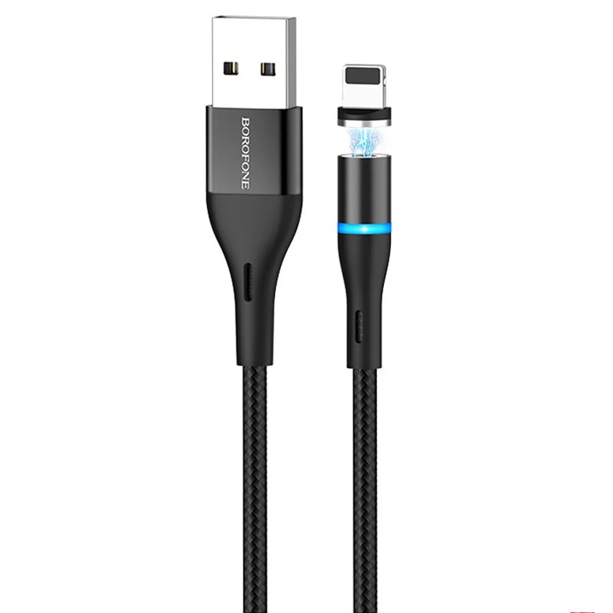 Дата кабель Borofone BU16 Skill magnetic USB to Lightning (1.2m) Черный