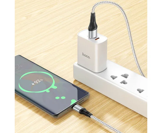 Дата кабель Hoco X50 "Excellent" USB to Type-C (1m) Серый