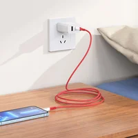 Дата кабель Hoco X70 Ferry PD Type-C to Lightning (1m) Красный