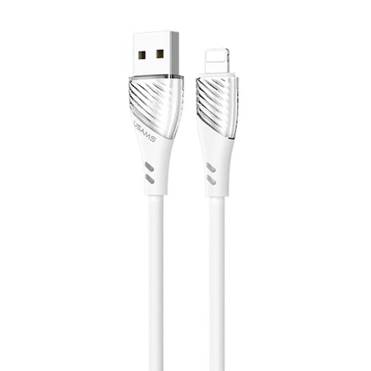 Дата кабель Usams US-SJ493 U65 Liquid Silicone USB to Lightning 3A 1m Білий