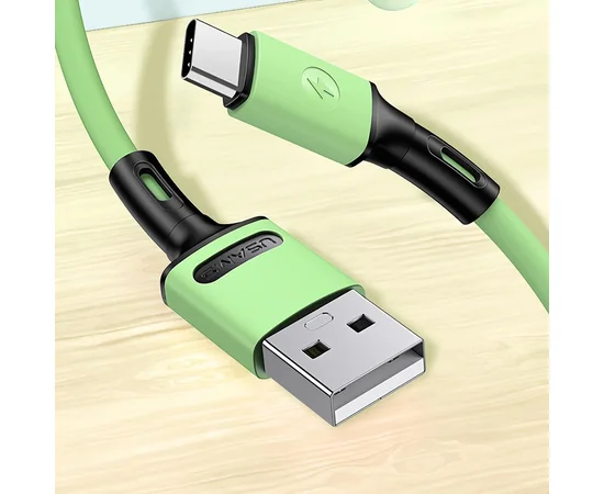 Дата кабель USAMS US-SJ436 U52 USB to Type-C (1m) Зеленый