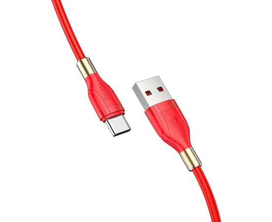 Дата кабель Hoco U92 "Gold collar" Type-C (1.2 m) Красный