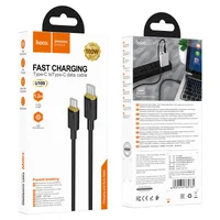 Дата кабель Hoco U109 Type-C to Type-C 100W (1.2m) Black