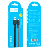 Дата кабель Hoco X69 Jaeger USB to Lightning (1m) Black / White