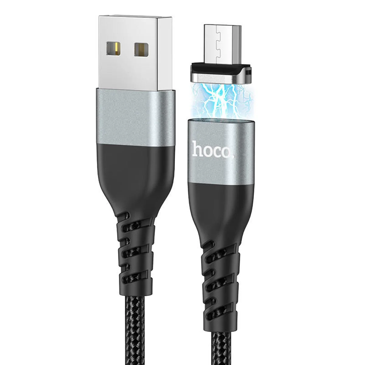 Дата кабель Hoco U96 "Traveller magnetic" MicroUSB (1.2m) Чорний
