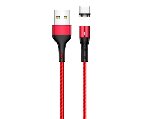 Дата кабель USAMS US-SJ337 U29 Magnetic USB to Type-C (2m) Красный